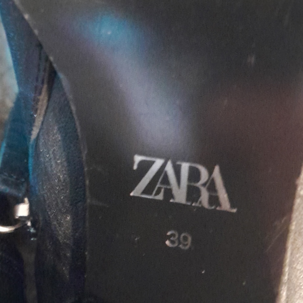 ZARA BLACK ANKLE BOOTS SIZE 8 - Picture 13 of 16